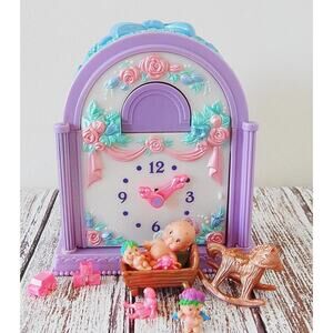 Vintage 1993 Kenner FairyWinkles Twinkle Time Nursery Clock - Complete